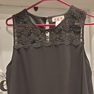 Black with lace blouse